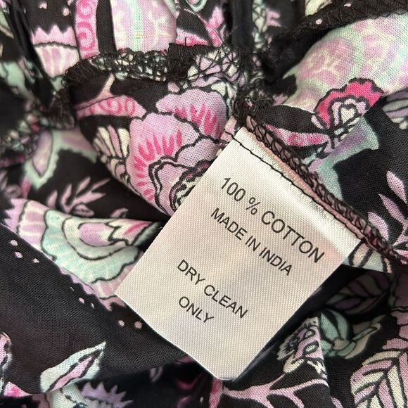 NWT MILLE Klara Floral Ruffle Cotton Midi/Maxi Dress in Tropical Night size S - Picture 14 of 14